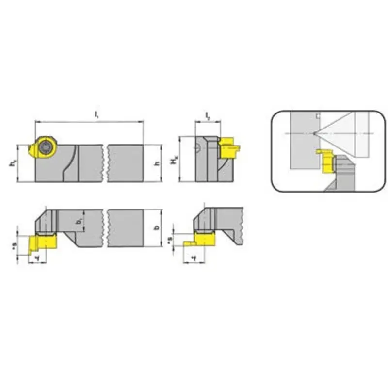 Horn L114.0300.00 MG12 Grooving Insert