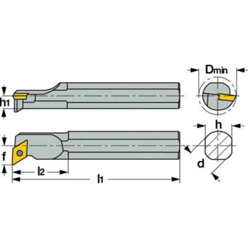 Iscar E12Q SDUCL-07 Internal ISO Boring Bar