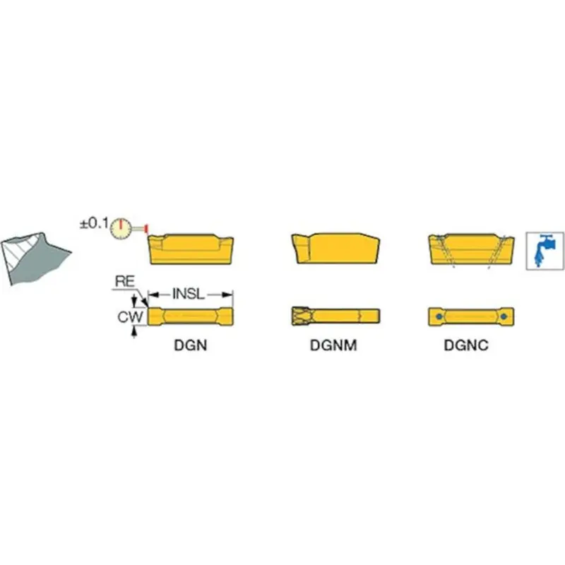 Iscar DGN3102C IC328 Grooving and Parting Insert