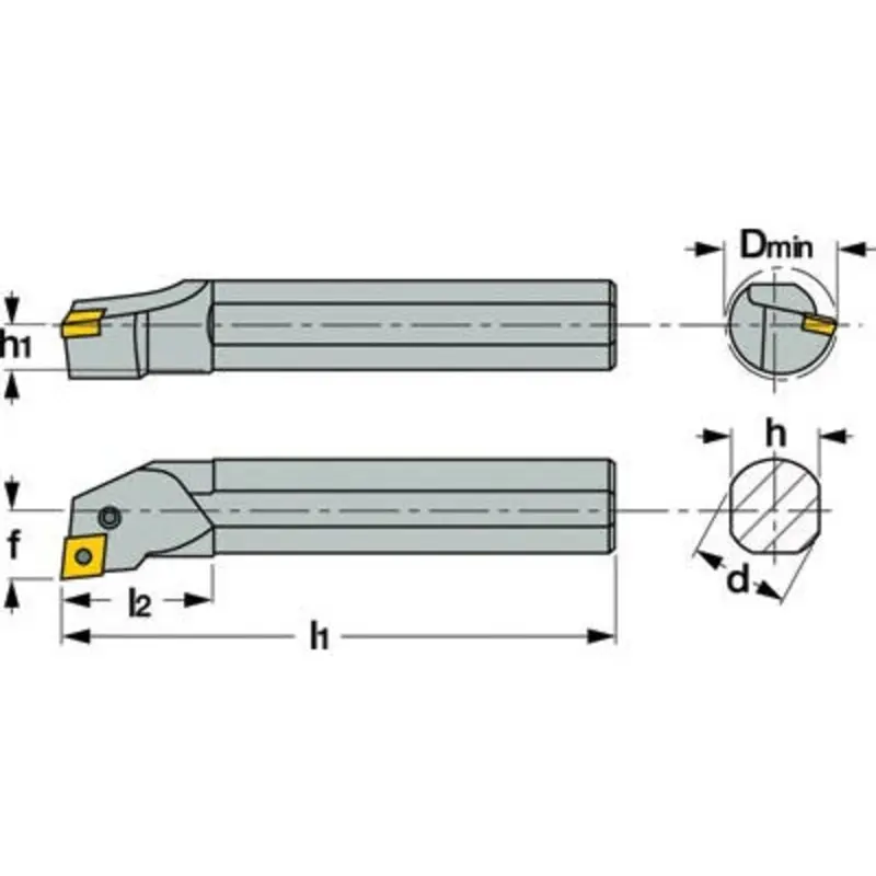 Iscar A20Q PCLNR-09G 20 ISO Internal Boring Bar