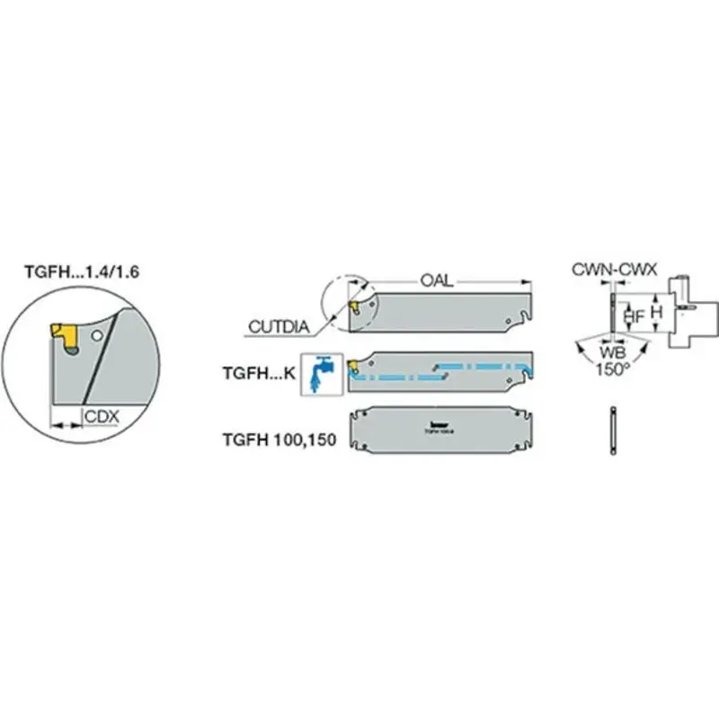Iscar TGFH 45-4 Cut-Off Blade