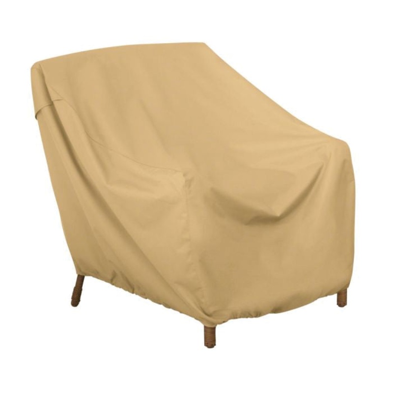 Classic Accessories Terrazzo 59942 Patio Lounge Chair Cover, 35 in W, 32 in H, 36 in D, Polyester Fabric, Sand