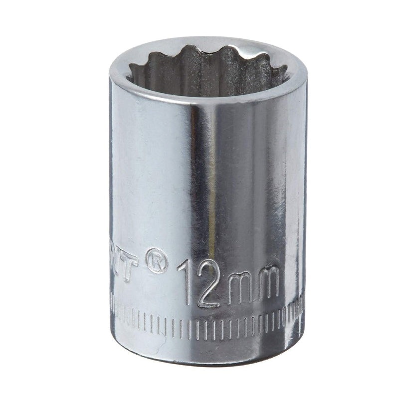 CRESCENT CDS42N Socket, System of Measurement: Metric, Standard Length, 12 mm Socket, 3/8 in Drive, 12-Point