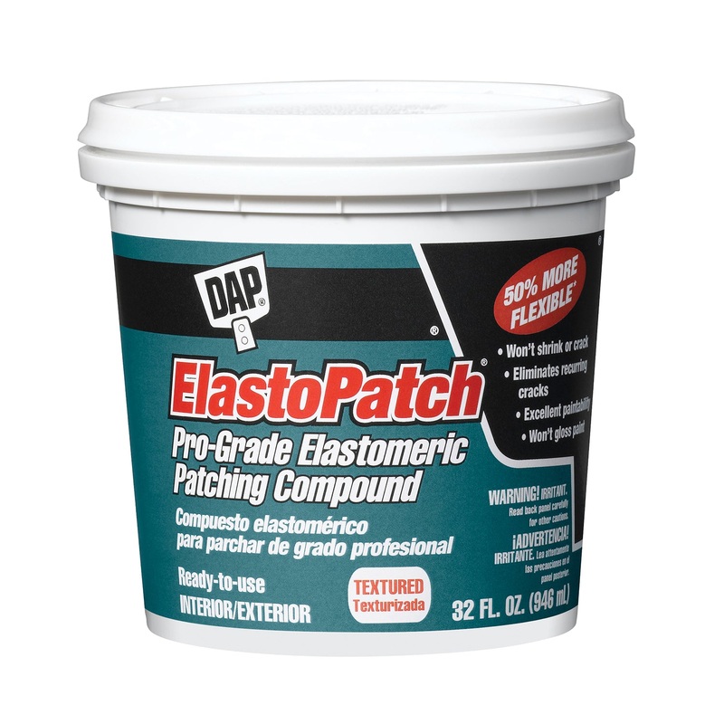 DAP Elastopatch 12288 Textured Flexible Patching Compound, Off-White, 32 fl-oz