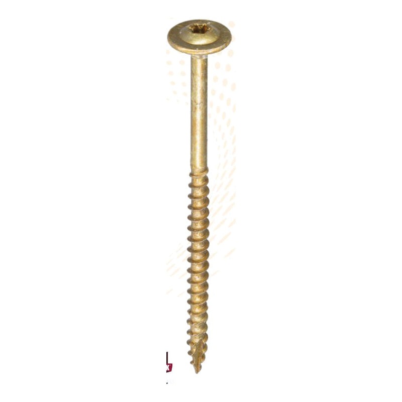 GRK FASTENERS White Low Profile 120680 Cabinet Screw, Star Drive, Washer Head, 1-1/4 in OAL, Climatek-Coated