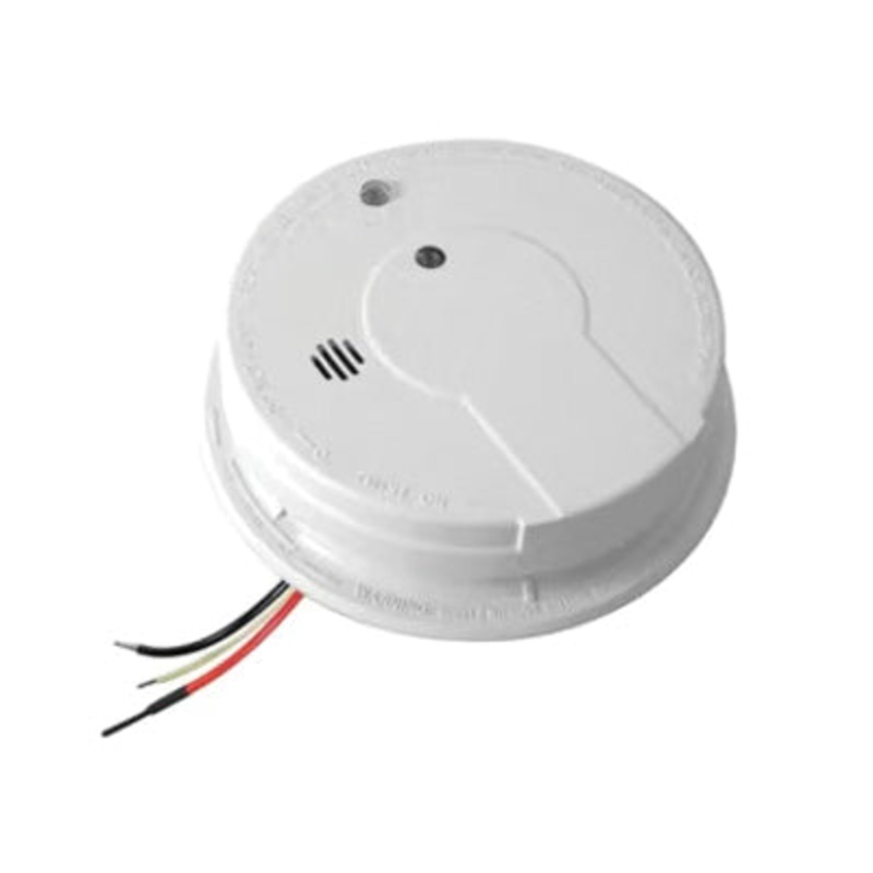 Kidde 21006378 Wire-In Alarm, Hardwired Power Source, 10 ft Detection, LED Visual Indicator, Smoke Alarm, 85 dB