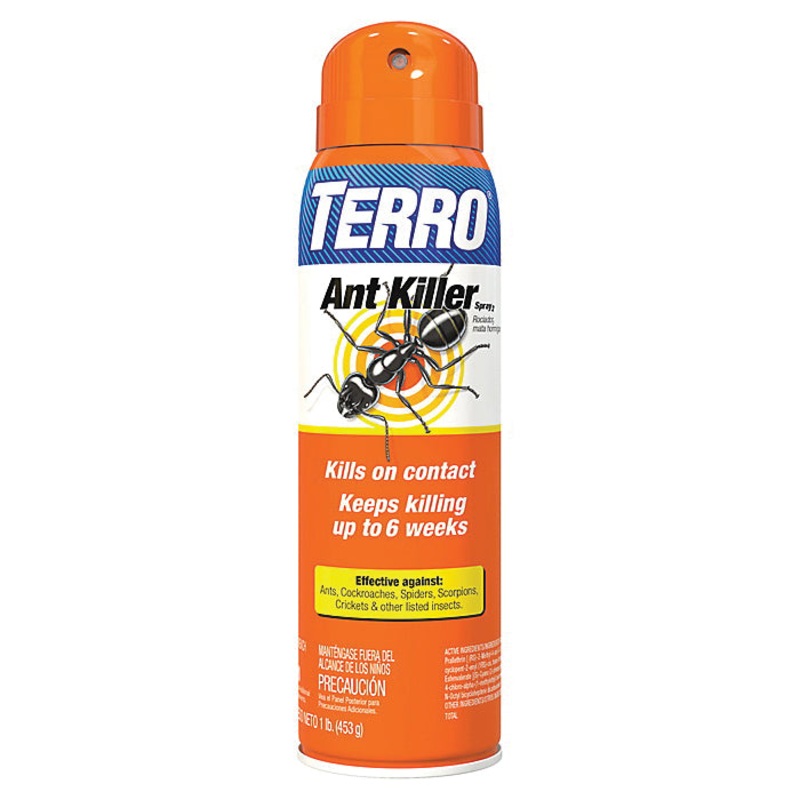 TERRO T401-6 Ant Killer, Liquid, Sweet, Indoor/Outdoor, Sprayer Application, 16 oz, Aerosol Can